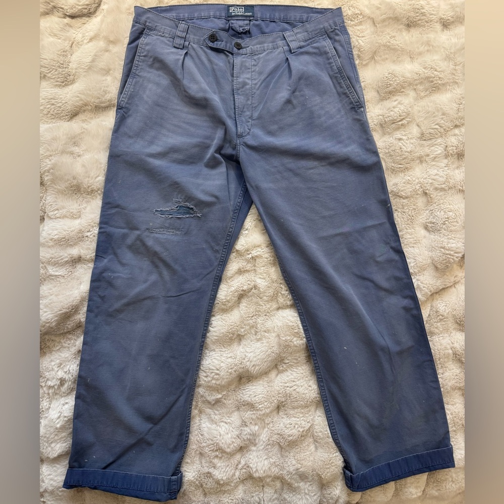 Polo by Ralph Lauren French workwear RL 67 Blue Chinos